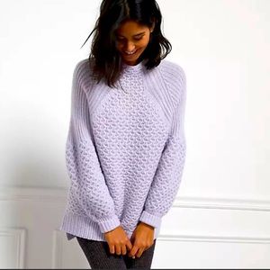 Anthropologie Bia Mock Neck Tunic, Size Small, Lavender color